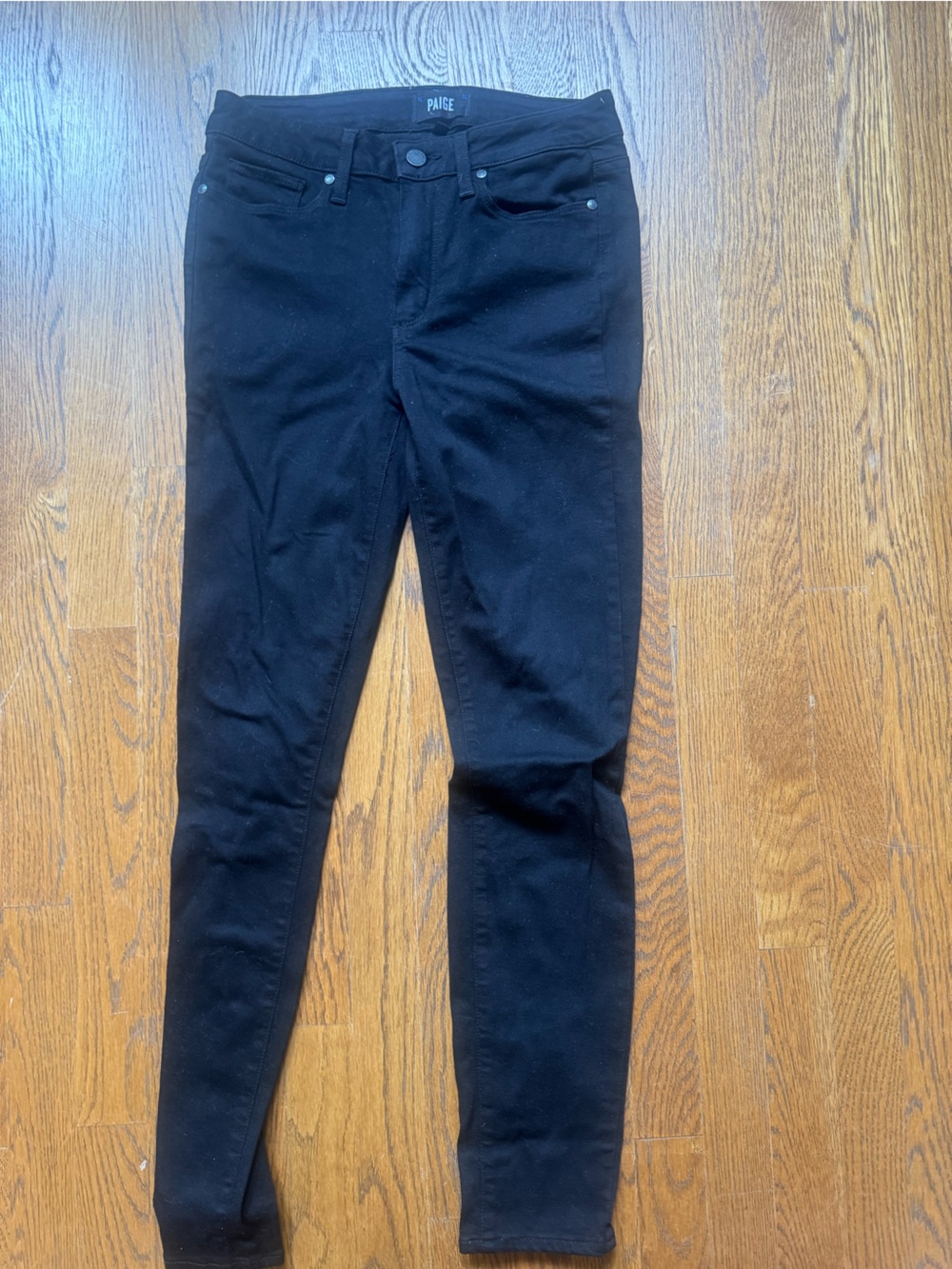 PAIGE Women's Black Skinny Jeans - Sleek High-Rise